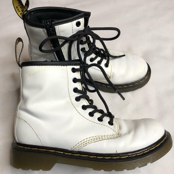 White martin cheap boots